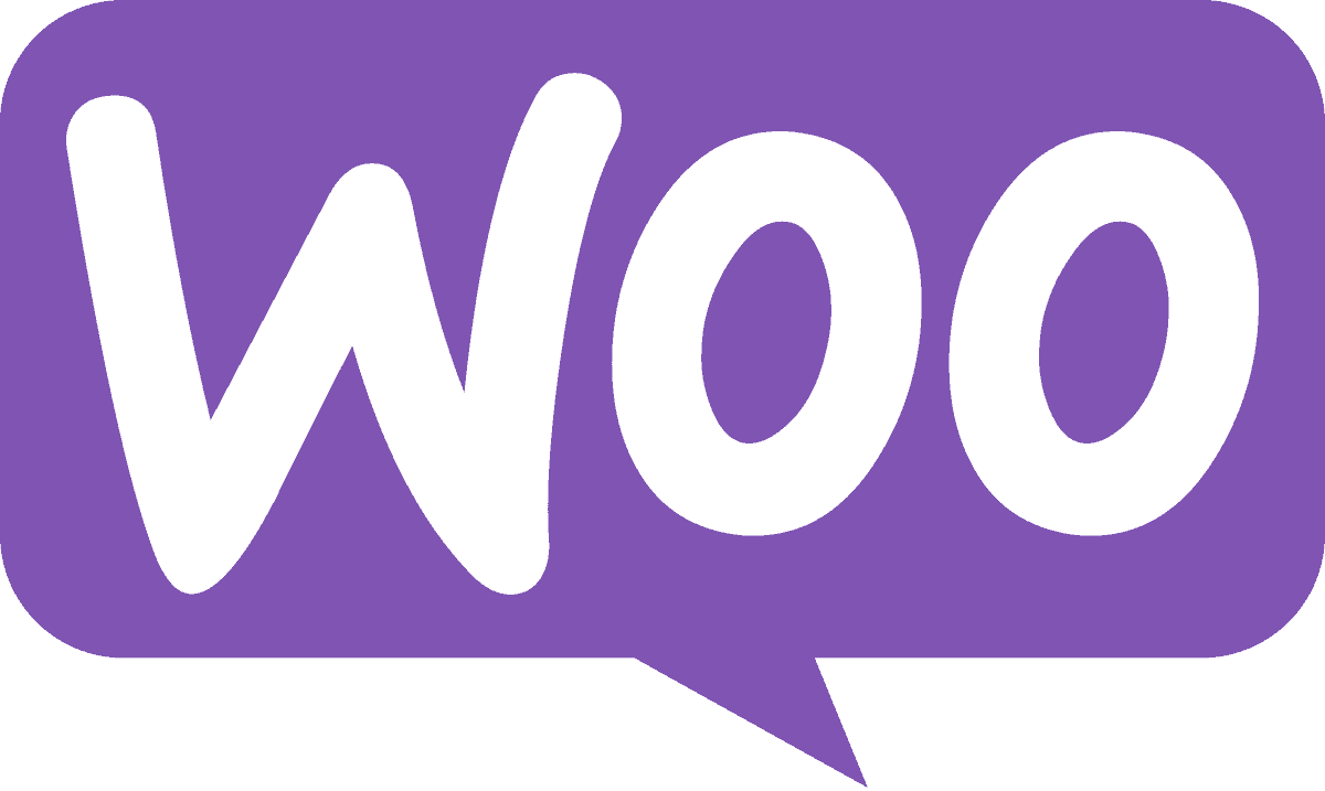 WooCommerce_logo.svg Flechas indicadoras de color negro sobre pared de hormigón